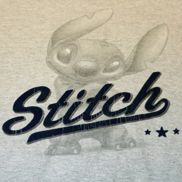 Disney Other - Disney Lilo & Stitch Velvet Blue Stitch Tee